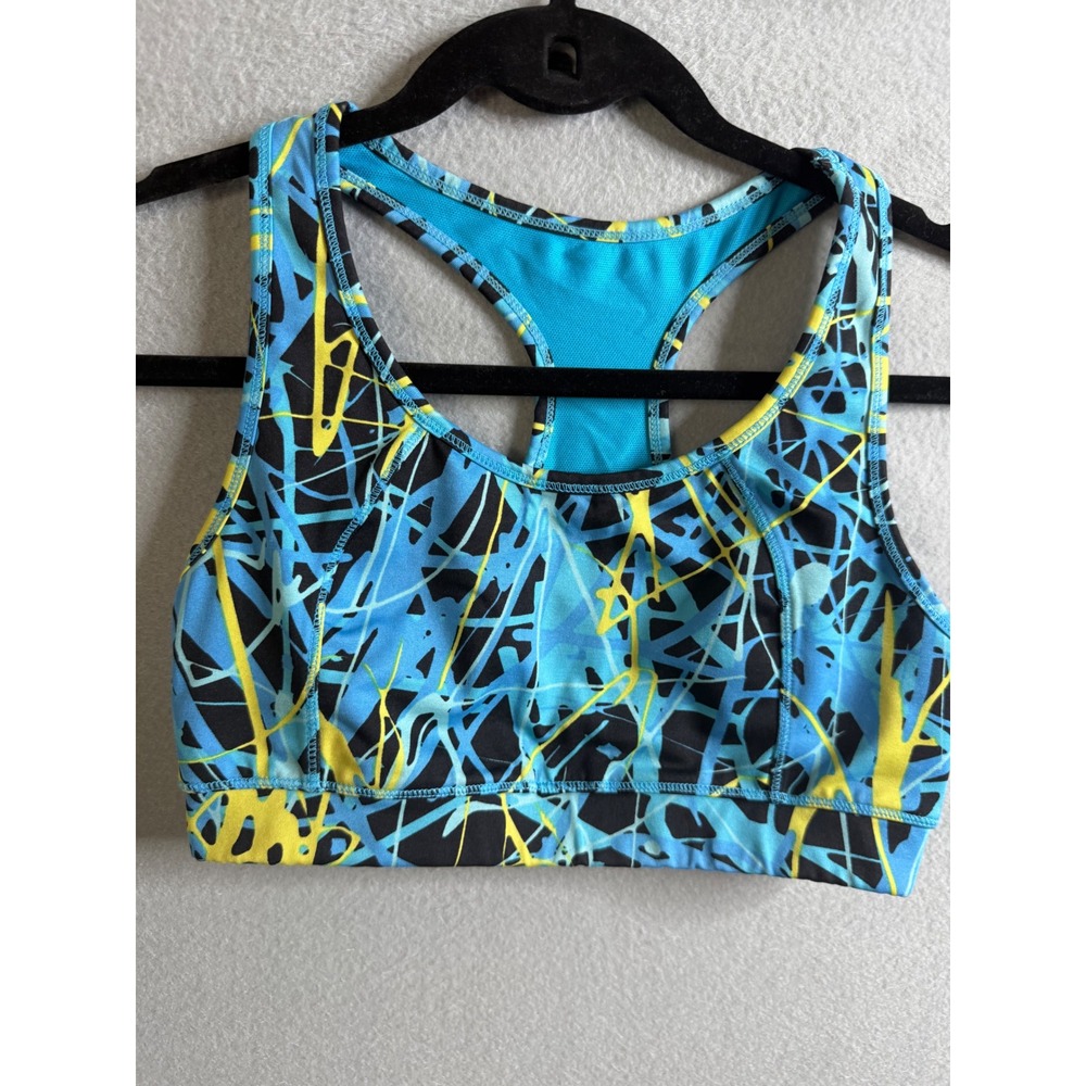 Calvin Klein Sports Bra Women's Small Racerback Quick Dry Athletic Top
